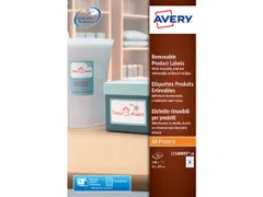 produktetiket Avery 62x89mm wit NP 20 vel 9 etiketten per vel