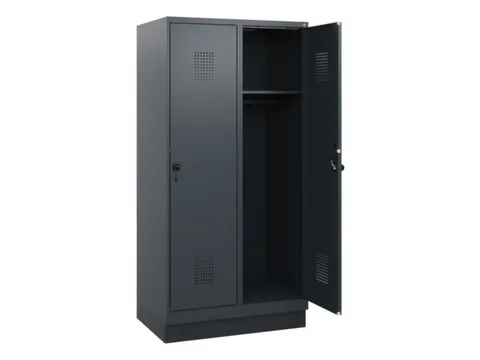 schoollocker,HxBxD 1630x800x500mm,2vak,vak B 400mm,draaigrendel,sokkel
