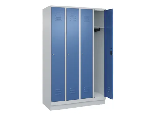 locker,HxBxD 1950x1200x500mm,4vak,vak B 300mm,cil.-slot,sokkel