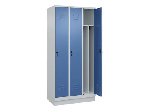 locker voor scheiding van kleding,HxBxD 1950x900x500mm,3vak