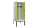 locker voor scheiding van kleding,HxBxD 2120x800x815mm,2vak