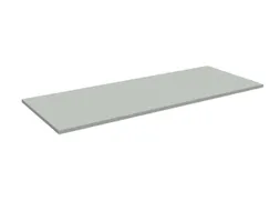 werkblad,BxD 2000x800mm,v. paktafel,blad lichtgrijs