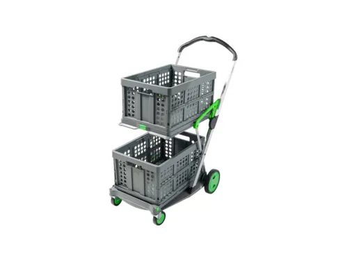 vouwbare winkelwagen,draagverm. 60kg,2etage(s),HxLxB 1025x890x550mm