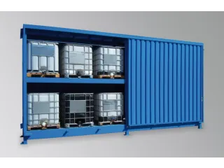 stellingcontainer v. gevaarlijke stoffen,max. 12xIBC,staand - 1