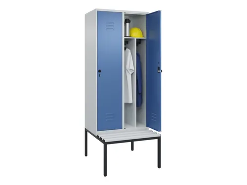 locker voor scheiding van kleding,HxBxD 2120x800x815mm,2vak