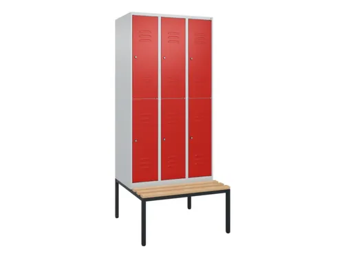 Dubbeldekse dekenkist,HxBxD 2120x900x815mm,3x2vak.,vak B 300mm
