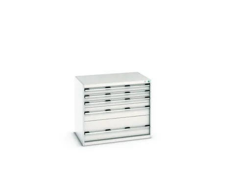ladekast HxBxD 900x1050x750mm 5laden romp RAL7035 front RAL7035