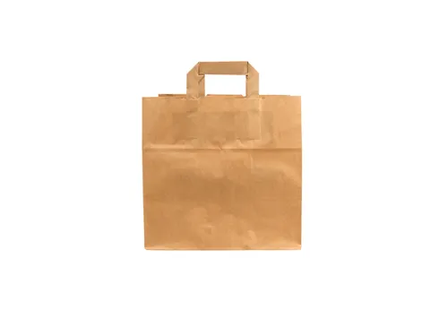 Tas IEZZY kraft papier 26x17x25cm (bxdxh) bruin 250 stuks