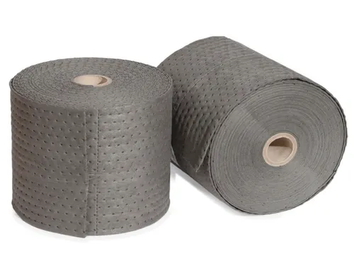 sorbent,rol,LxB 45mx380mm,opnamecapaciteit 137l/VE,vlies,donkergrijs