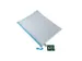 Pochette zip Foldersys EVA A4 bleu pastel