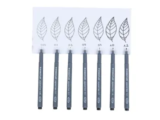 Fineliner Staedtler Pigment 308 assorti 0.5mm set à 6st assorti - 6