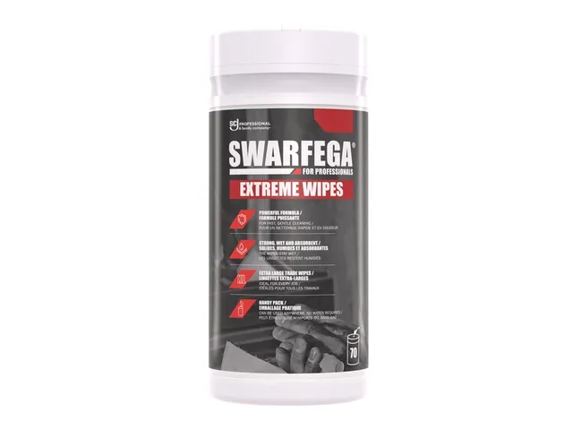 Handreinigingsdoek SCJ Swarfega Extreme Wipes 70vel