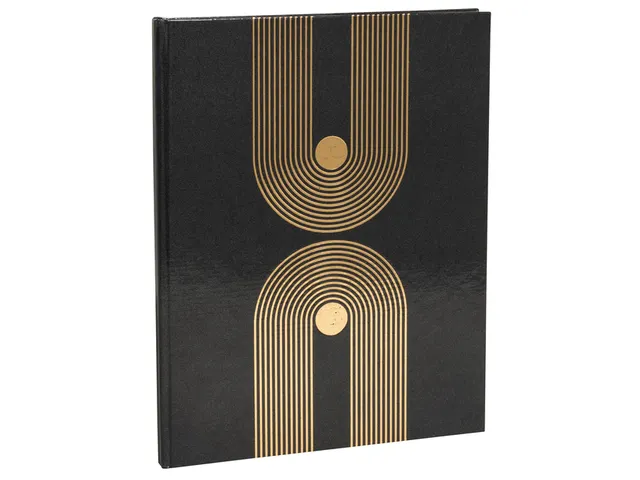 Livre d'or Exacompat Graphik 270x220mm uni noir