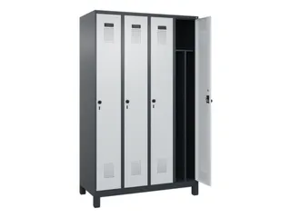 locker voor scheiding van kleding,HxBxD 1950x1200x500mm,4vak - 1