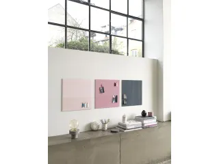 Glasmagneetbord Naga 45x45cm poeder roze - 3