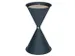 Cendrier conique tôle d'acier HxØ 730x400mm entonnoir rond autocolla