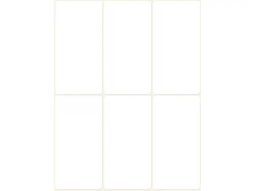 etiket Zweckform 76x39mm wit pakje a 192 etiketjes
