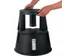 Tabouret Comfort, en plastique, noir