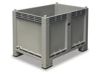 Maxi-container 550 Liter HxBxD 850x1200x800mm Pp 4Voeten Grijs - 1
