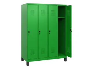 schoollocker,HxBxD 1630x1200x500mm,4vak,vak B 300mm,draaigrendel - 1