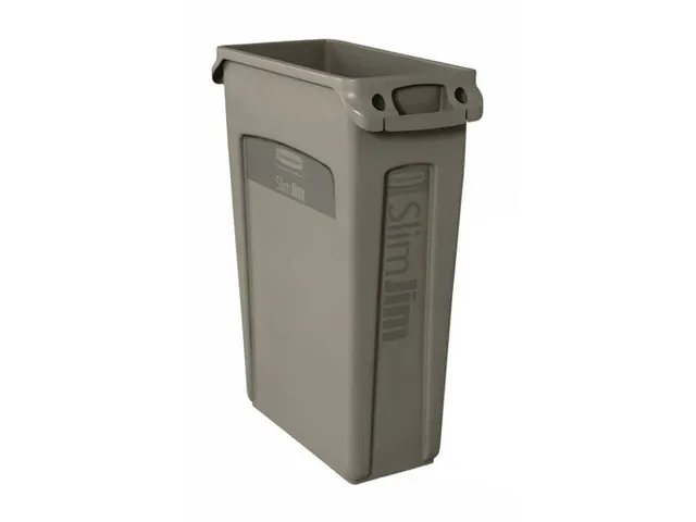 Rubbermaid Slim Jim met luchtsleuven 87 liter Beige