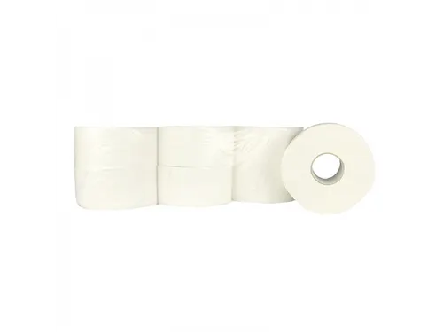 Toiletpapier Mini Jumbo Cellulose 2-laags Wit 180 meter 12 Rol