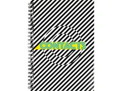 Adresboek Kangaro A5 hardcover, spiraal, 80 pagina's