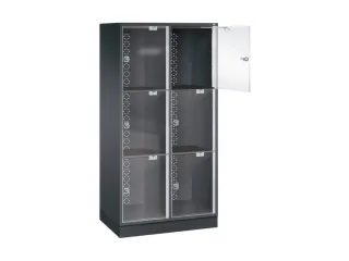 grootvolume-lockersysteem,HxBxD 1750x820x500mm,2x3vakken,cil.-slot - 1