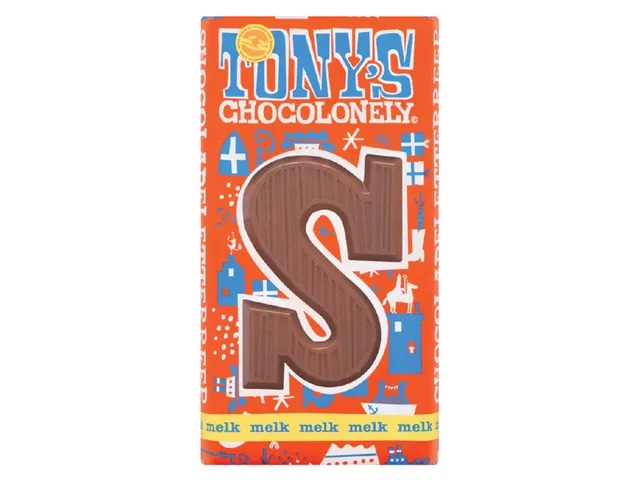 Tony's Chocolonely Melk Chocoladeletter S 180 Gram