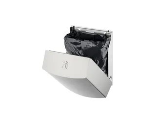 Hygiënebak 9 liter kniebediening RVS anti-fingerprint - 3