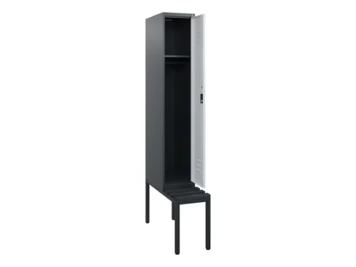 locker met bank,HxBxD 1950x300x815mm,1vak,vak B 300mm,cil.-slot