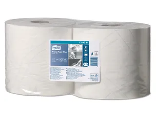 Poetsrol Tork W1 130041 2-laags 23,5cmx255m 2 rollen wit - 2