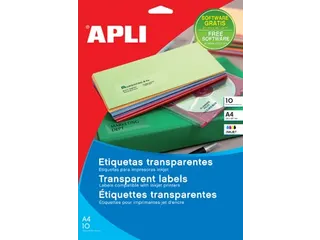 Apli Transparante Etiketten A4 210x297mm - 1