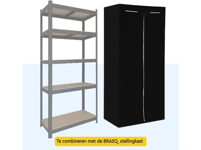 BRASQ Stellingkasthoes Zwart 180x90x40 cm