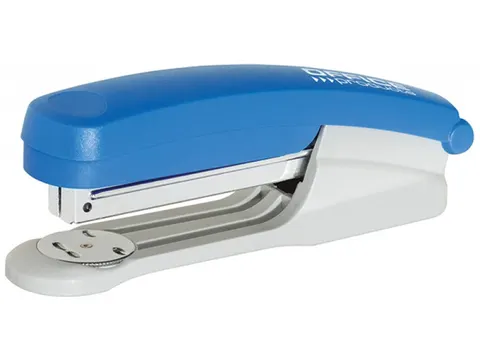 Nietmachine kunststof voor nietjes nr. 24/6, 26/6 30 vel 75mm blauw