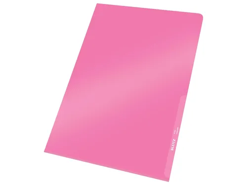 Insteekmap L-map Leitz 4100 Premium A4 0.15mm Helder Pvc Rood