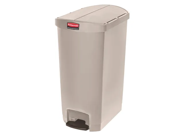 Slim Jim Step On Container End Step Kunststof 68 Liter Beige