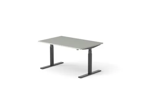 Elektrisch ihv bureau HxBxD 640-1300x1400x1000mm blad grijs