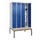 locker met bank,HxBxD 2120x1200x815mm,4vak,vak B 300mm,draaigrendel