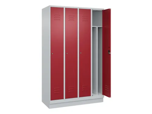 locker voor scheiding van kleding,HxBxD 1950x1200x500mm,4vak