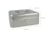 Coffret à monnaie Westcott 200x161x90mm argent, insert en plastique a