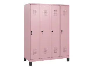 schoollocker,HxBxD 1630x1200x500mm,4vak,vak B 300mm,draaigrendel - 2