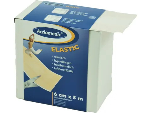 Snelverband Elastisch Luchtdoorlatend Lxb 5mx80mm Huidkleurig