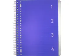 4 in 1 blok Kangaro A4 gelinieerd. Blauwe cover