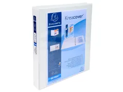 Ringmap Pp Personaliseerbaar Kreacover 4D-Ringen 25mm A4 Maxi Wit