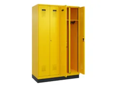 locker voor scheiding van kleding,HxBxD 1950x1200x500mm,4vak