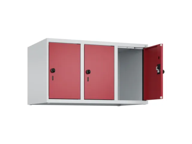 opzetkast,v. locker,3vak.,vak B 300mm,HxBxD 500x900x500mm,draaigrendel