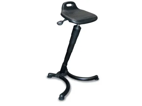 Stahulp Staal H 670-910Mm Pu-Schuimzitting Zwart Schuine Zuil Gasveer