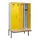 locker met bank,voor scheiding van kleding,HxBxD 2120x1200x815mm,4vak