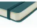 Schetsboek Kangaro A6 dark turquoise PU HC 80 vel 140gr roomwit met el